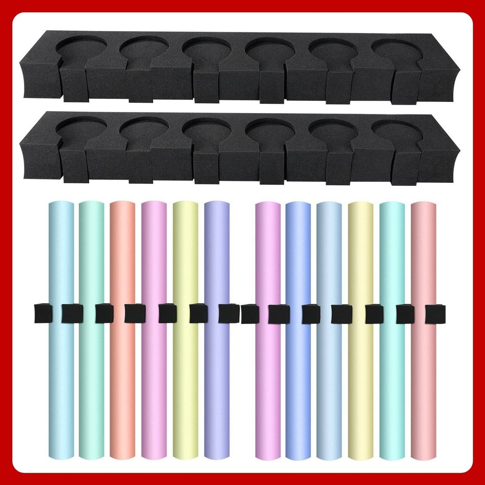 Colarr 2 Sets Seamless Photo Backdrop Wrap Paper Storage Rack Wall Mount Holder